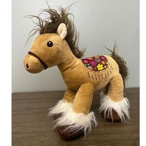 Best Made Toys Red Shed Horse With Flower Saddle Plush 12"